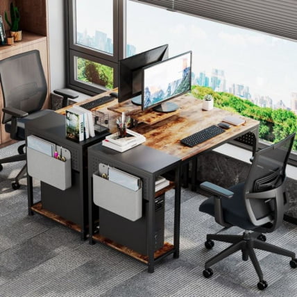 Стол письменный (для компьютера) EUREKA ZX-SS140B-RBB с шириной 140 см Brown_7