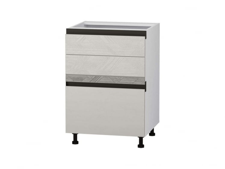 Напольный шкаф (3 ящика с доводчиком Titusoft) Бостон 61_0