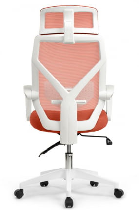 Кресло Oliver RCH W-203AC Белый пластик/Оранжевый_3