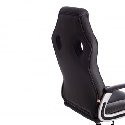 Кресло RACER кож/зам/ткань, металлик/серый, 36/12_14