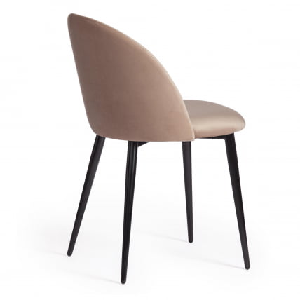 Стул MONRO (mod. 710) ткань/металл, 56х51х80 см, высота до сиденья 47 см, бежевый barkhat 5/черный_2