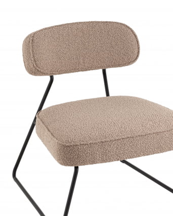 Кресло лаунж Кате букле бежевый / Kate_4