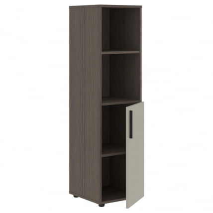 Шкаф-колонка с глухой малой дверью (правый) VELION VMCS 40.5 R Аметист Дуб Сильвер_1