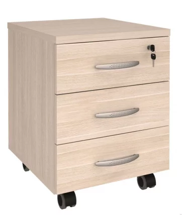 Тумба 3 ящика с замком Альфа 63.47Р Дуб кобург_0