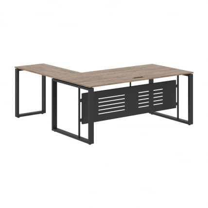 Стол с боковой приставкой ENIO ECT 1819M Кария Пальмира/Антрацит_0