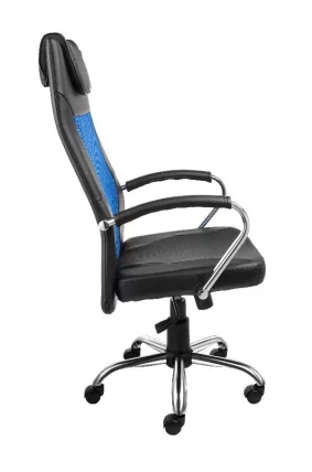 Кресло для руководителя AV 134 Черно-синее_1