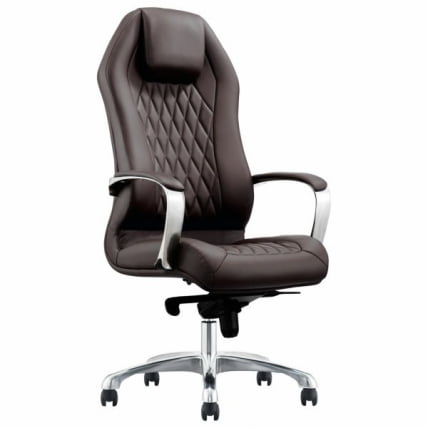 Кресло руководителя BRABIX PREMIUM Aurus EX-705, мультиблок, алюминий, экокожа, коричневое,_0