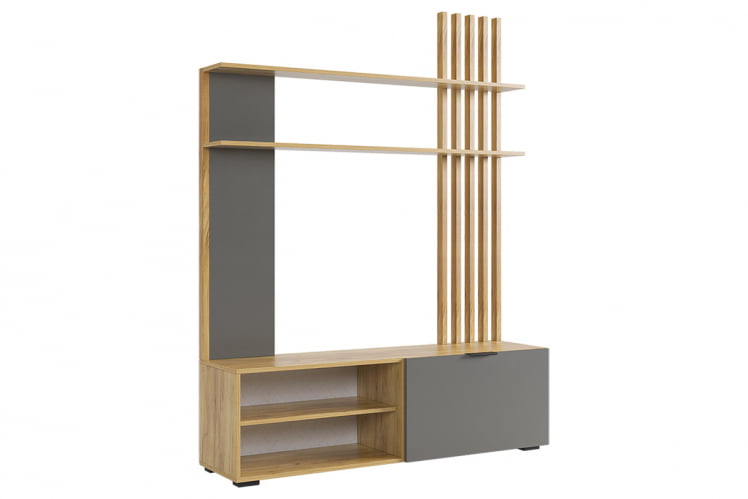 Гостиная ГК01Бери дуб крафт золотой/графит_1