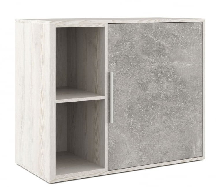 Шкаф низкий с вертикальной нишей B-TONE BTN36151231 Сосна Бетон светлый_0