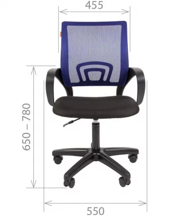 Кресло оператора CХАИРМАН 696 ЛТ (ЛТ) Красный / CHAIRMAN (LT)_1