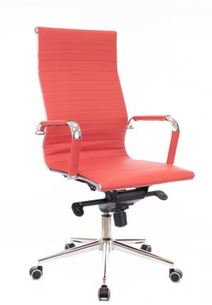 Кресло руководителя Everprof Rio M Экокожа Triks Красный_1
