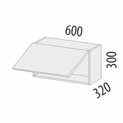 Антресоль (с системой плавного закрывания) Дакота 103.101_2
