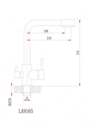 Кухонный смеситель GRANULA 2015 Песок_1