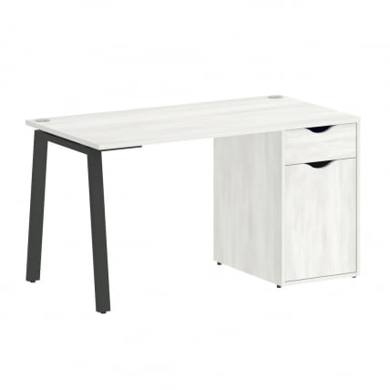Стол письменный HOME OFFICE VR.SP-3-138.1.A Снежная Платина/Антрацит металл_0