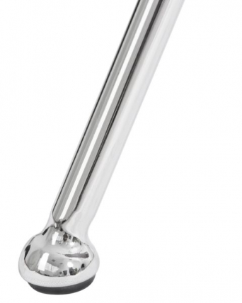 Кресло дизайнерское DOBRIN EMILY (серая ткань AF7, хромированная сталь) 2 шт_7