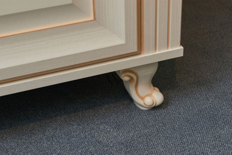 Тумба для обуви Марлен 502 Кремовый белый Патина_2