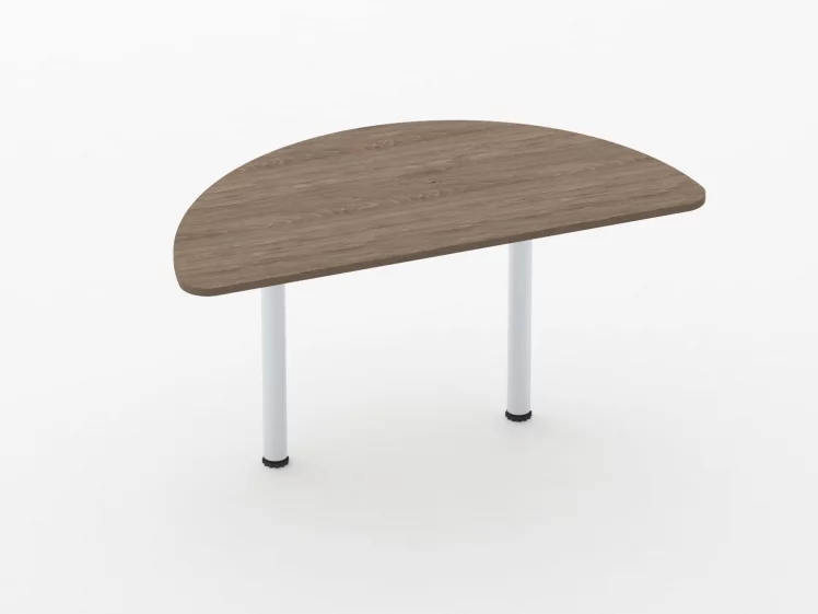Приставка-полукруг для двух столов Glassy 2.18 Дуб Верцаска_0