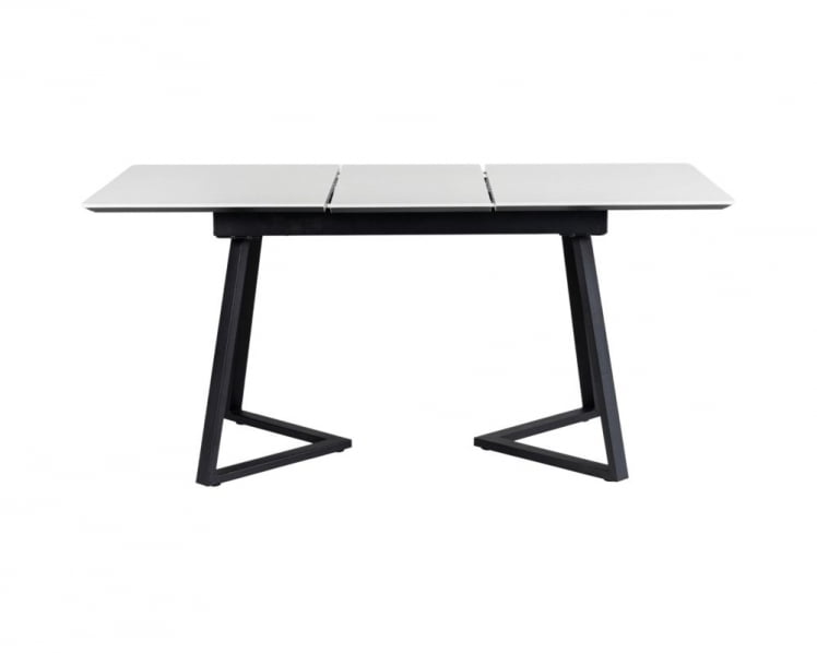 Стол Роналдо раздвиж. 120-160 Светлый мрамор/Бабочка_5