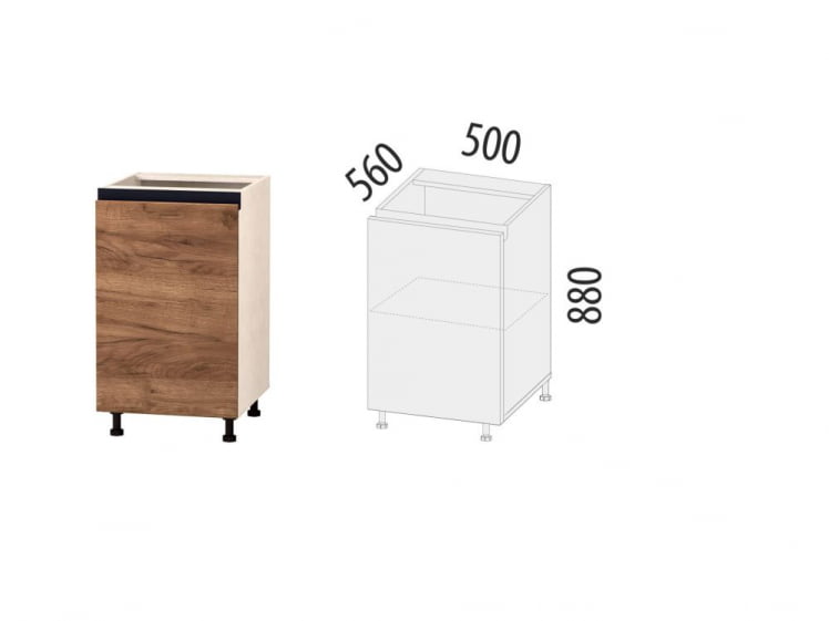 Напольный шкаф (лев/прав) Дакота 103.61_1