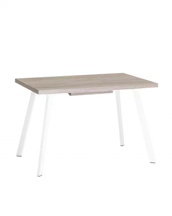 Стол обеденный раскладной Plain раскладной 116-158*74 Дуб Ан/белый_0