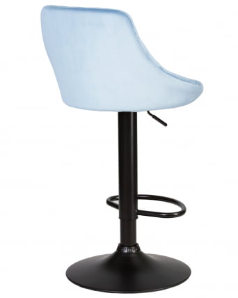 Стул барный DOBRIN LOGAN BLACK Ппудрово-голубой велюр MJ9-74_3