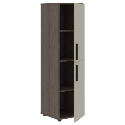 Шкаф-колонка с двумя глухими малыми дверьми (правый) VELION VMCS 40.4 R Аметист Дуб Сильвер_1