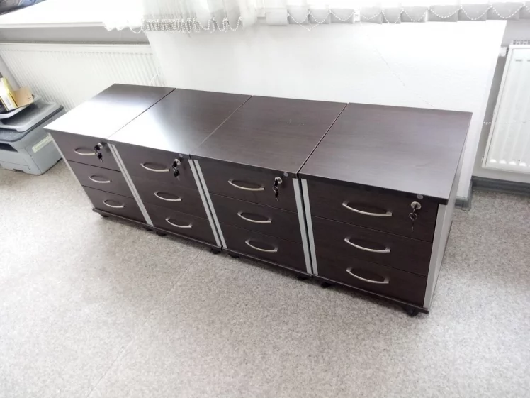 Тумба подкатная ТМ-3 Венге/металлик_2