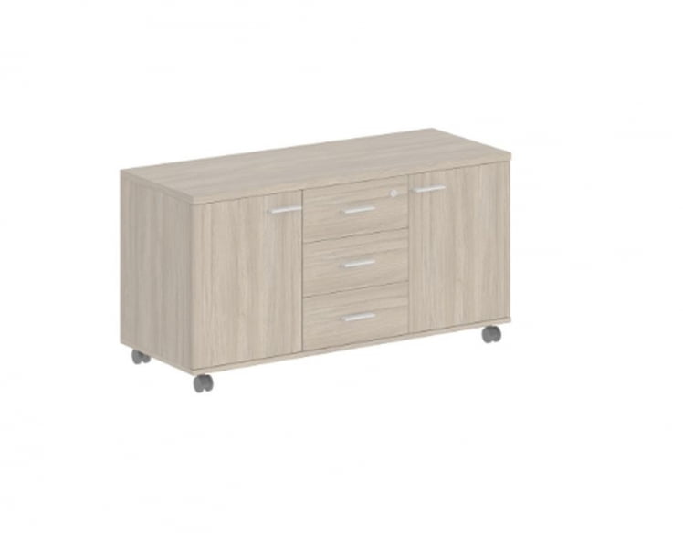 Тумба сервисная с 3-мя ящиками Sigma SG.621.OD.OD.M Дуб темный_0