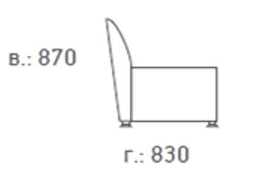 Euroforma Европа Кресло Ecotex 3011 (бордовый)_77630_1