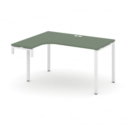 Стол-надставка на опорную тумбу (левый) CONCEPT CN.OSAN-002(L) Дуб Винченцо Белый_0