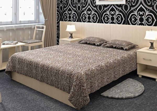 Изголовье (кровать 1650+2-е тумбы) LIGHT С-И-250 Клен_1