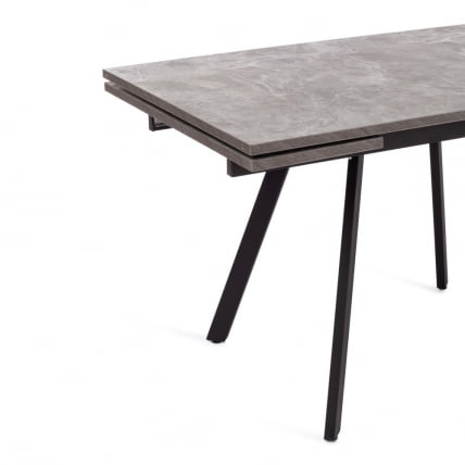 Стол VIGO ЛДСП/HPL/металл, 120 x 80 x 30 х 30 х 75 см, Мрамор черный/черный_7