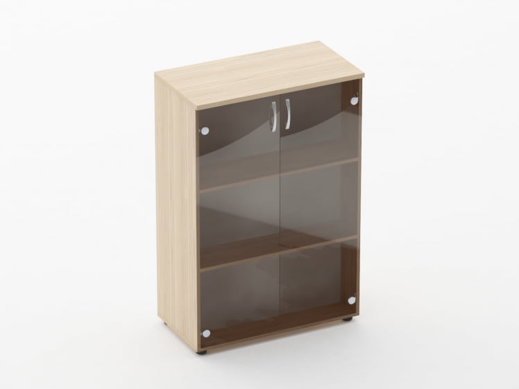 Шкаф средний со стеклом Glassy 6.12.151 Венге_0