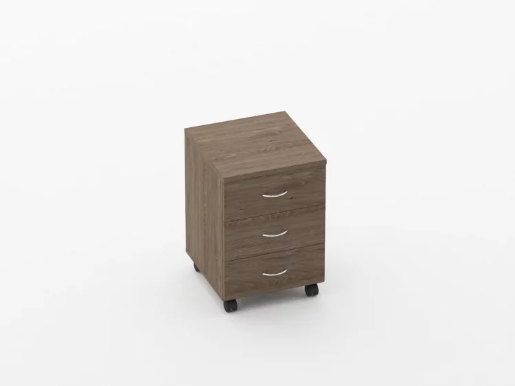 Тумба подкатная с 3-мя ящиками Twin 14.10.10 Дуб Верцаска_0