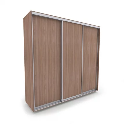Шкаф-купе 3-х дверный Акцент-Сим Д 1800х600 Ясень шимо тёмный_0
