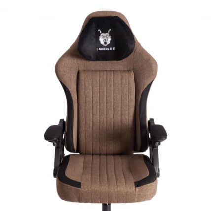 Кресло iWolf ткань, черный/коричневый_2