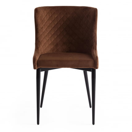 Стул MANTRA (mod. 713) ткань/металл, 49х61х82 см, высота до сидения 49 см, коричневый barkhat 11/черный_4