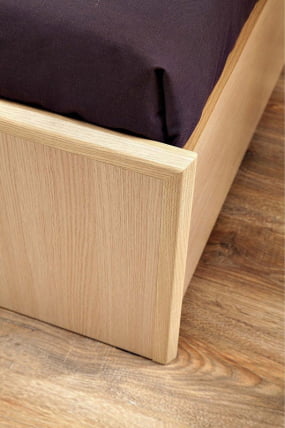 Кровать АМЕЛИ 3 1400 с основанием дерево (дуб отбеленный)_2