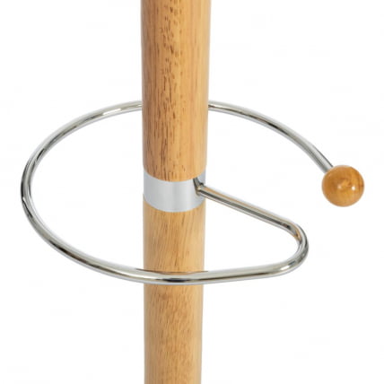 Вешалка Hanami (mod. GH-8617) дерево/хром/мрамор, 37 x 37 x 175 см, White (Белый) / Natural (натуральный)_3