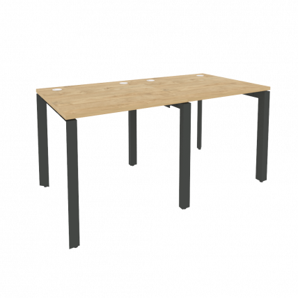 Рабочая станция на П-образном м/к ONIX O.MP-RS-2.0.8 Тиквуд Светлый/Антрацит_0