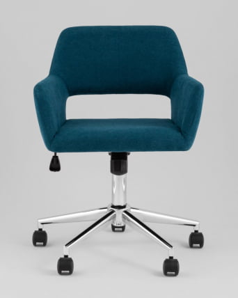 Стул офисный ROSS рогожка синий_1