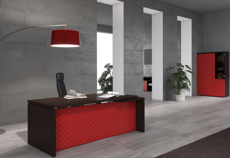 Стол руководителя Torr LUX TLST 209H Венге Магия Красный_1