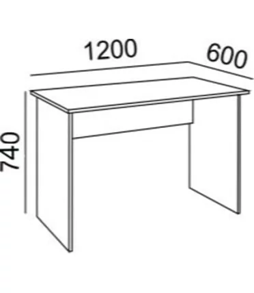 Стол прямой Остин Модуль №11 Ясень шимо светлый/белый_2