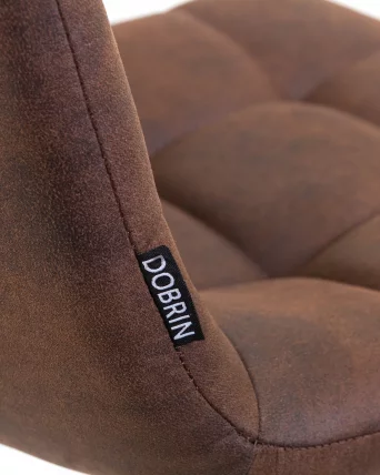 Стул барный DOBRIN NICOLE Коричневая микрофибра PK-03_6