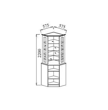 Гостиная Венеция вар. №1 (Сандал белый)_16