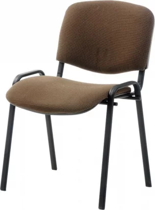 Стул для посетителей ИЗО черная рама-В-28 Коричневый_0