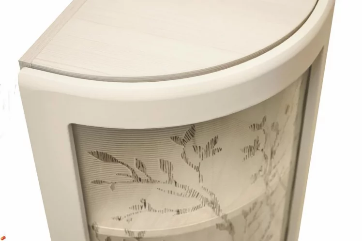 Шкаф торцевой закрытый (лев/прав) Графит 74.16 Сосна Астрид /Ваниль_2