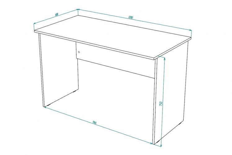 Стол офисный СО 1200-16 Ясень шимо св._1