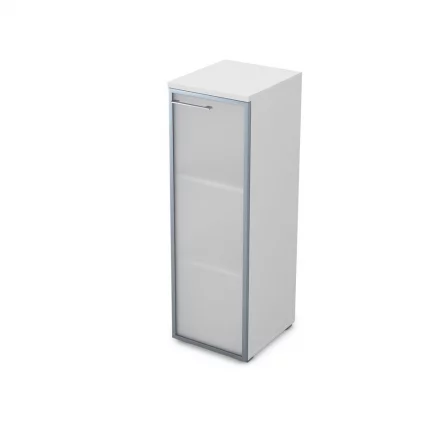 Пенал средний со стеклом левый GLOSS LINE 9НЛ.017.6 Белый Премиум_0