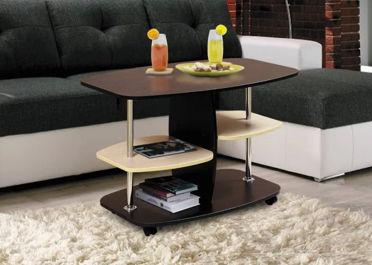 Стол журнальный №2 Итальянский орех/Кедр (матовый)_0